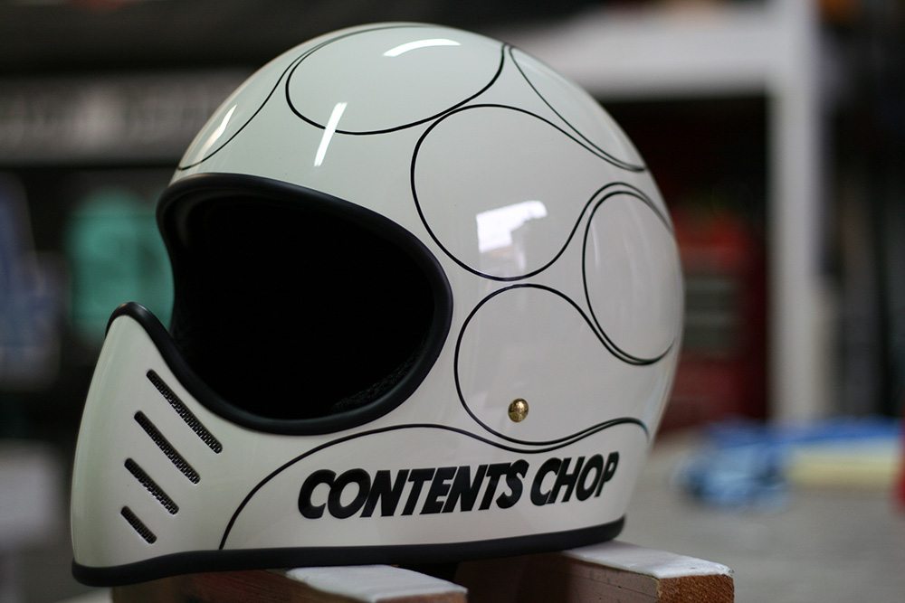 ヴィンテージヘルメット,ピンスト,フレイムスライン