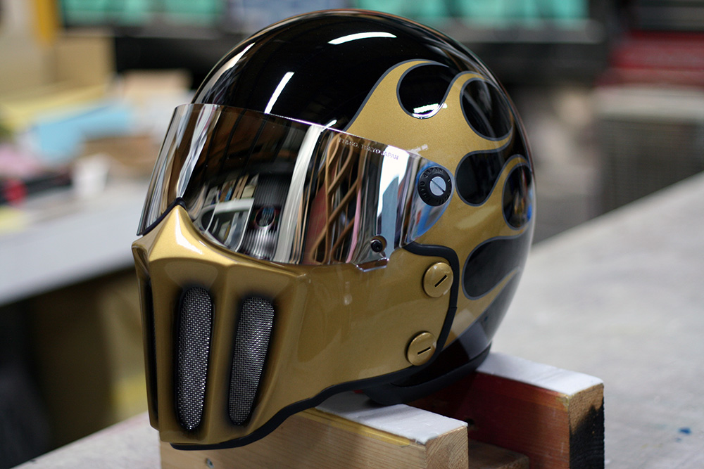 T&T,フルフェイス,カスタムペイント,ピンストライプ