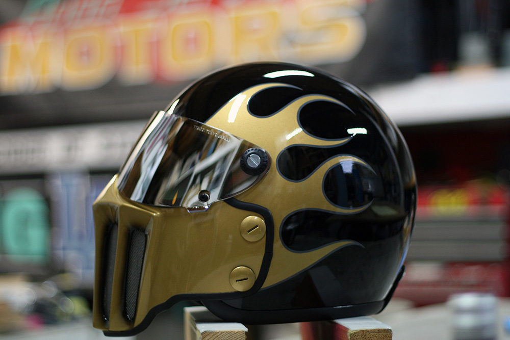 T&T,フルフェイス,カスタムペイント,ピンストライプ