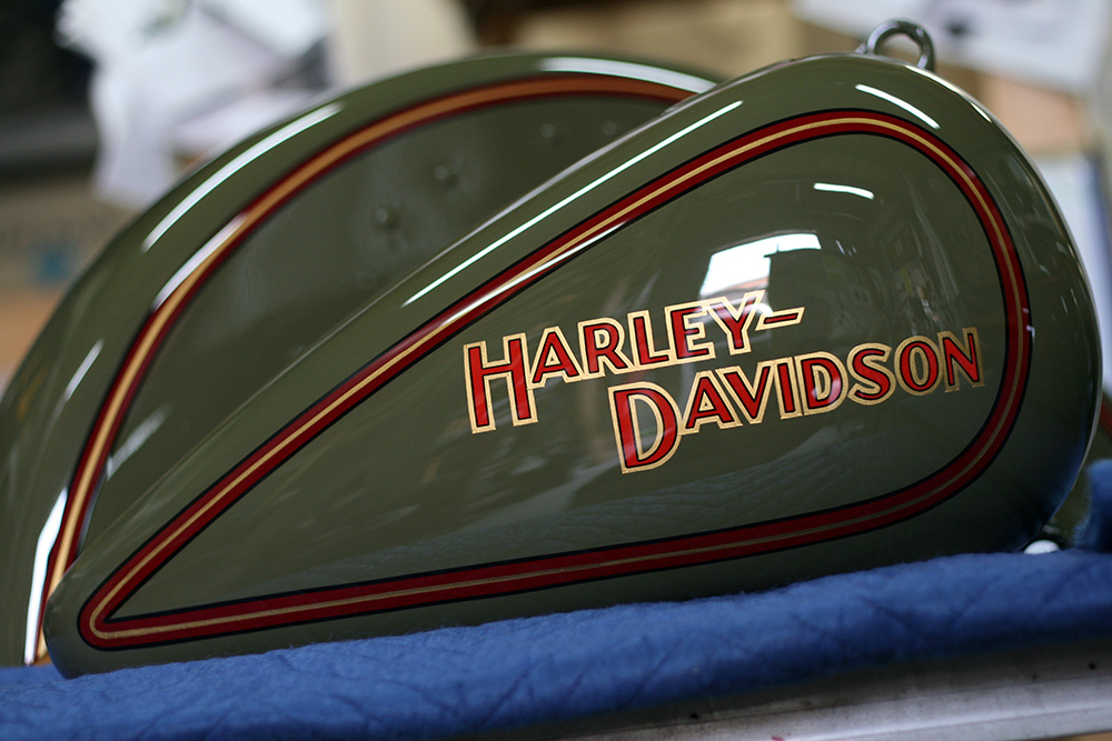 ハーレー,JD,WLA,カスタムペイント,ピンストライプ