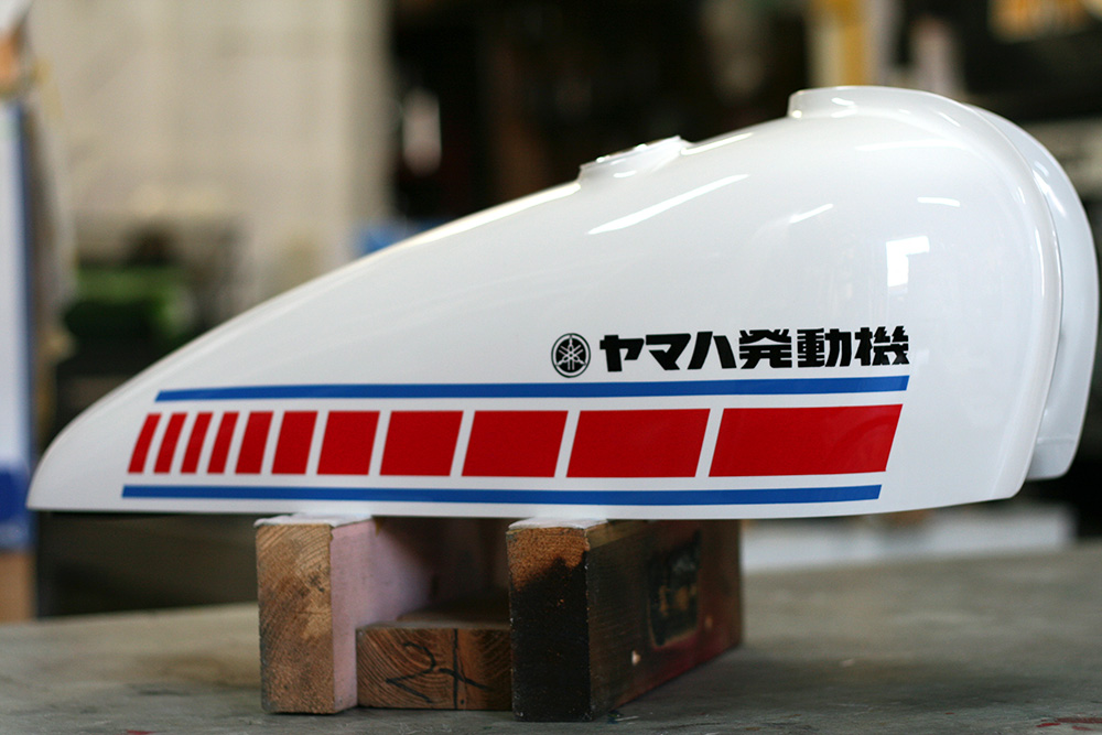 ヤマハ,SR タンク,カスタムペイント