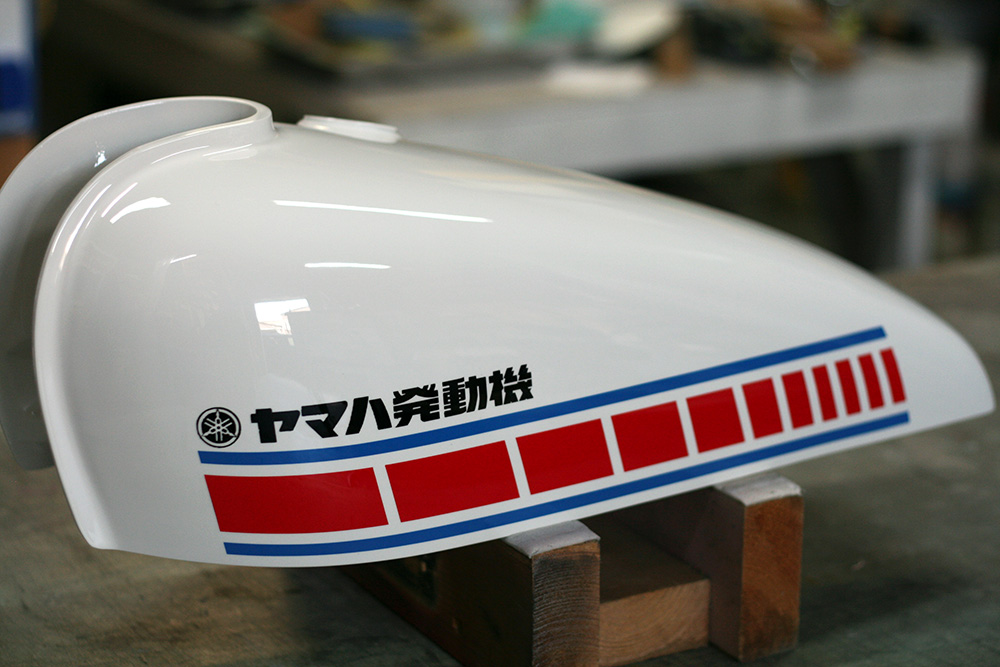 ヤマハ,SR タンク,カスタムペイント