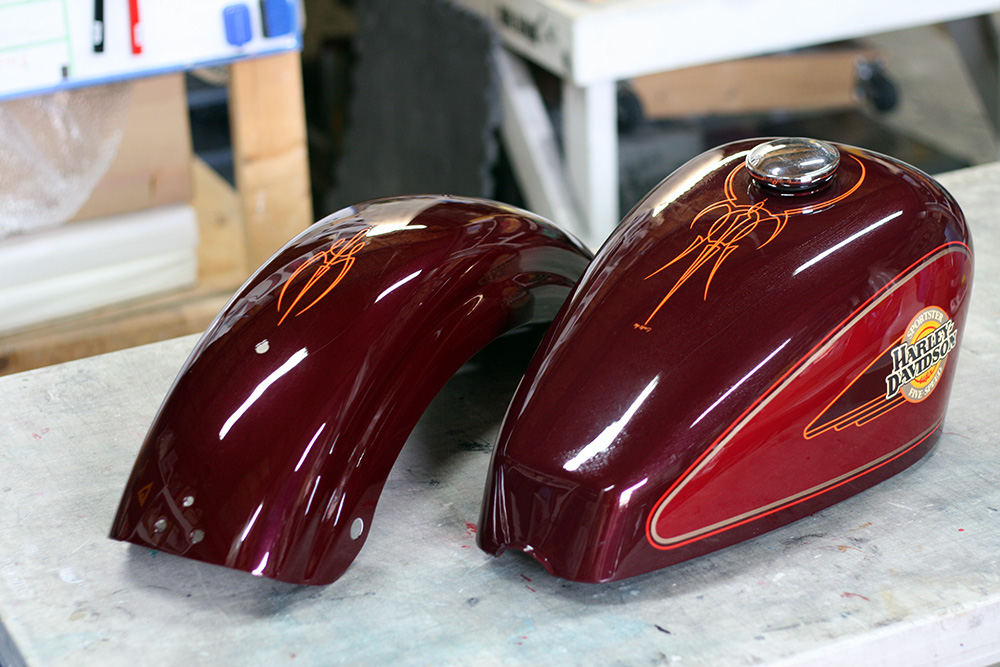 スポーツスター,カスタムペイント,ピンストライプ