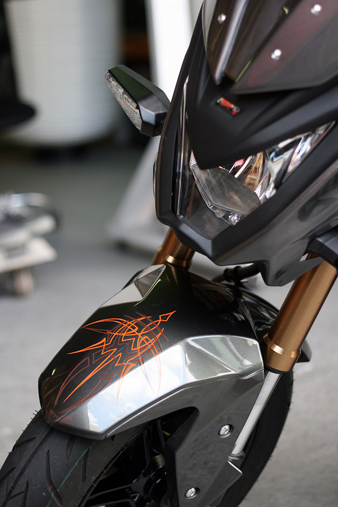 KAWASAKI Z125,PRO,ピンストライプ