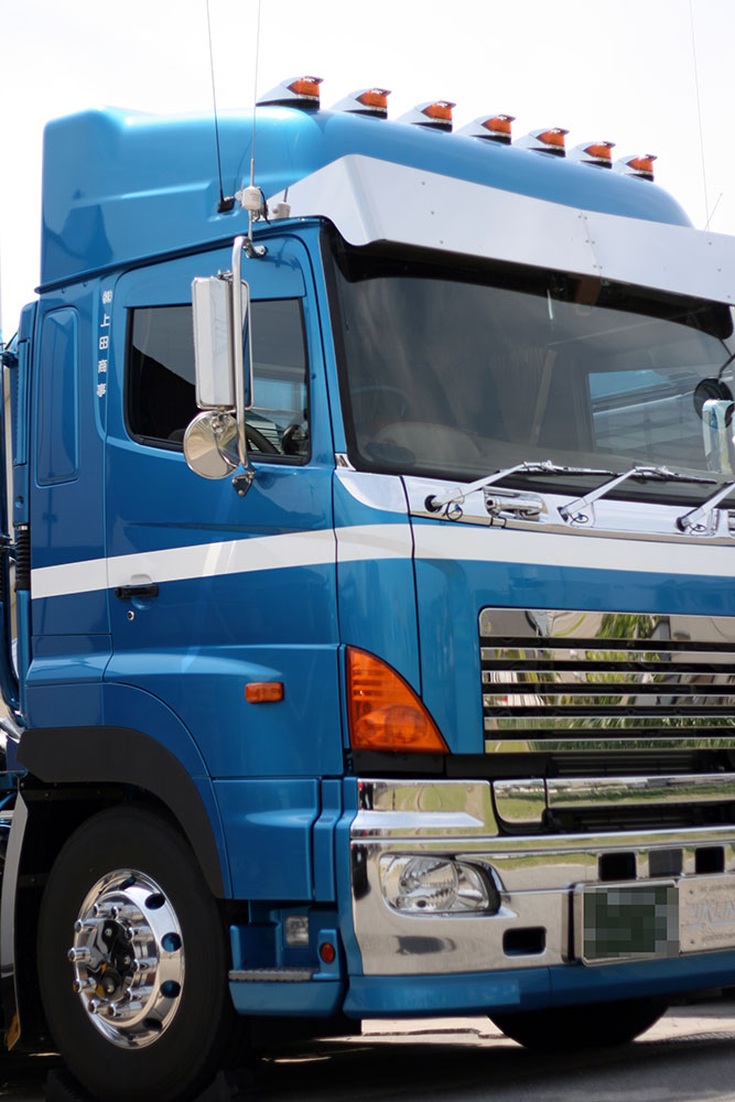 トラック トレーラーヘッド ゴールドリーフ サインペイント