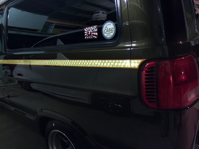 DODGE,RAM,VAN,ゴールドリーフ,ピンストライプ