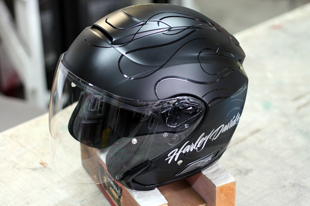 OGK,ASAGI,カスタムペイント,ピンストライプ