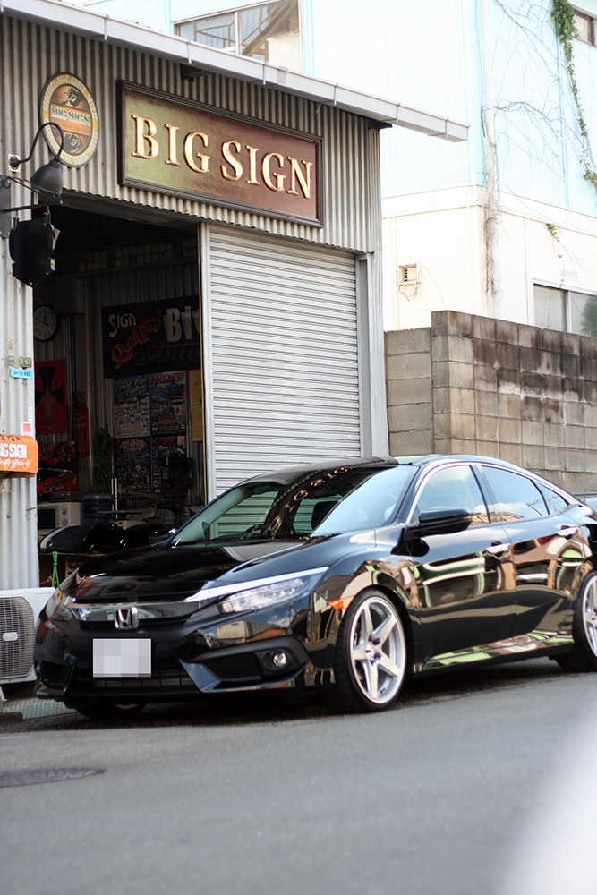 honda civic 2018,ピンストライプ,レタリング