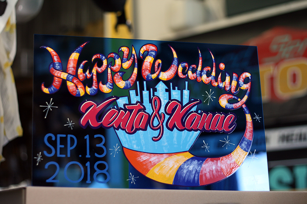 ウエディングボード,ピンストライプ