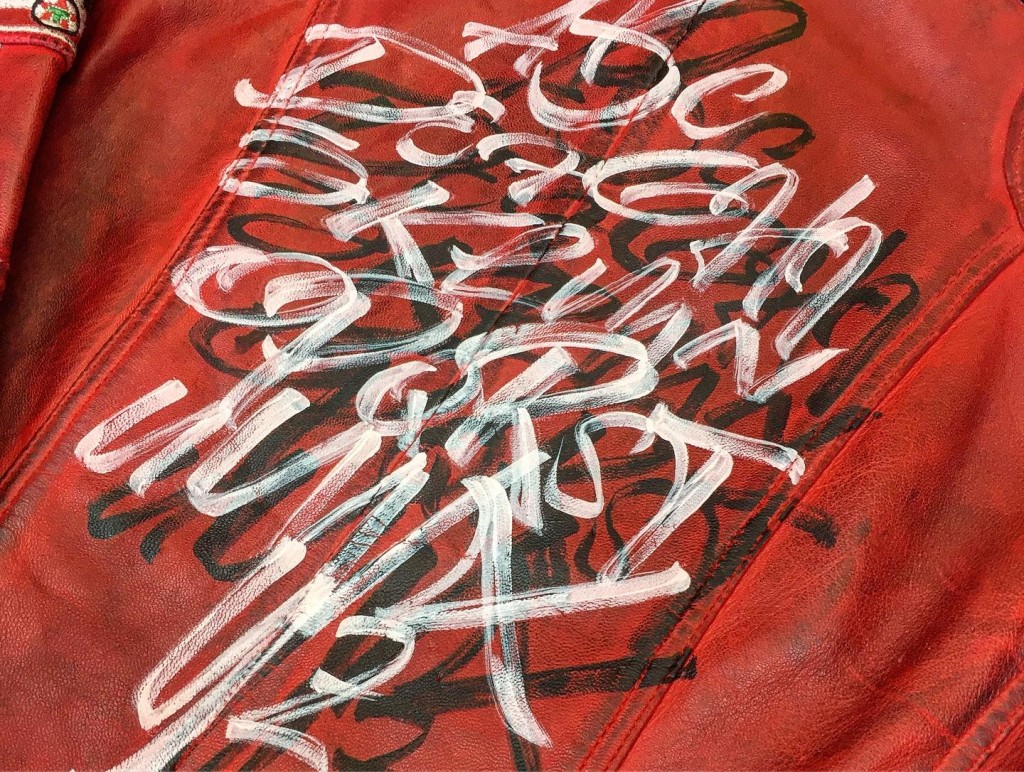 バイカーズレザージャケット,サインペイント